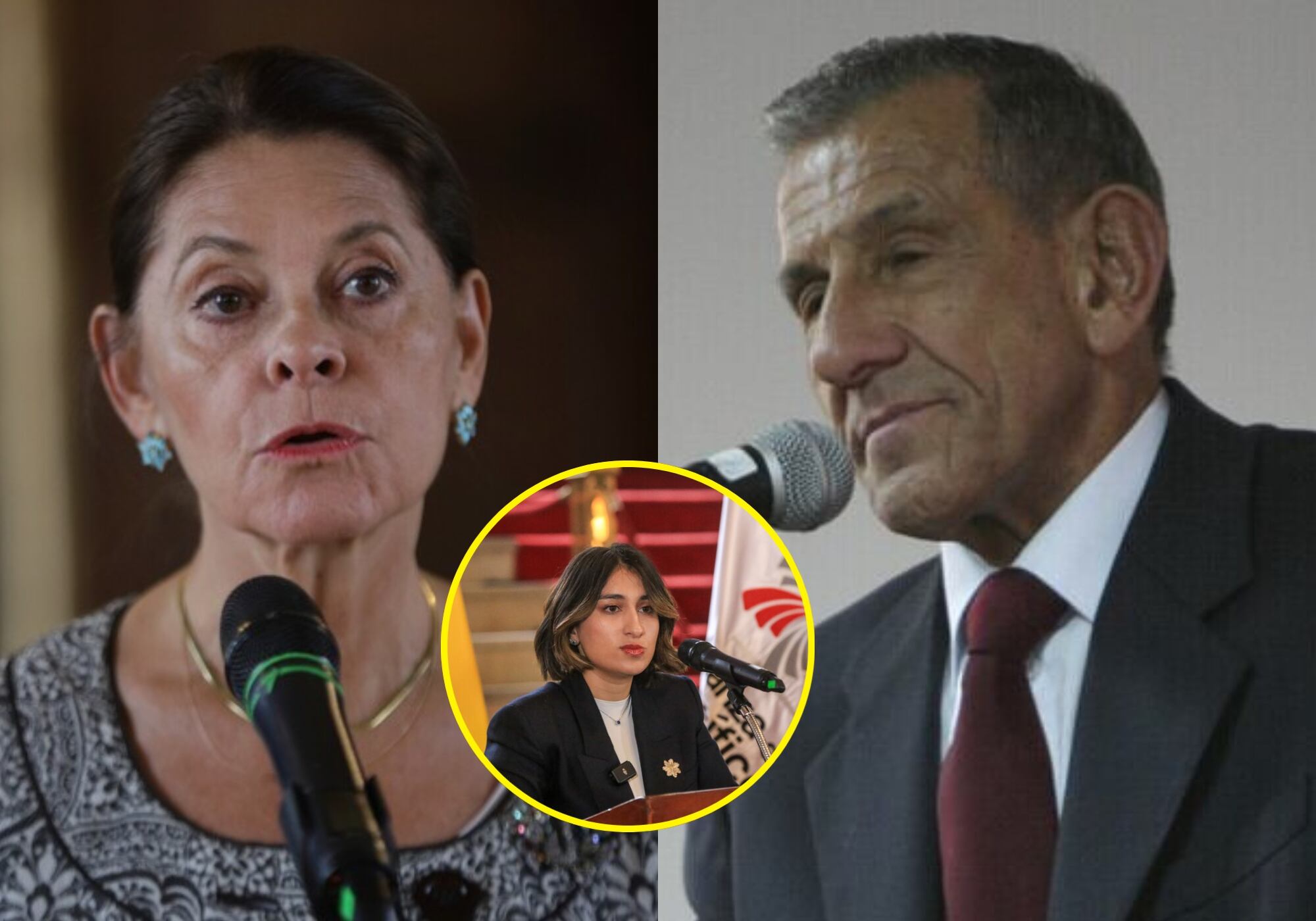 Marta Lucía Ramírez, Laura Sarabia y Julio Londoño Paredes . Foto: Colprensa.