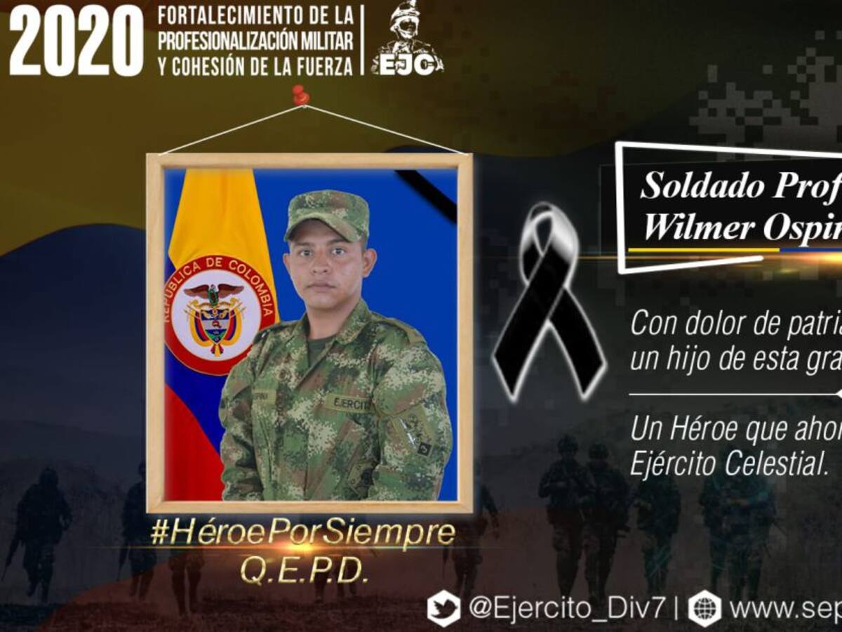 Soldado murió al pisar mina antipersonal en Tarazá