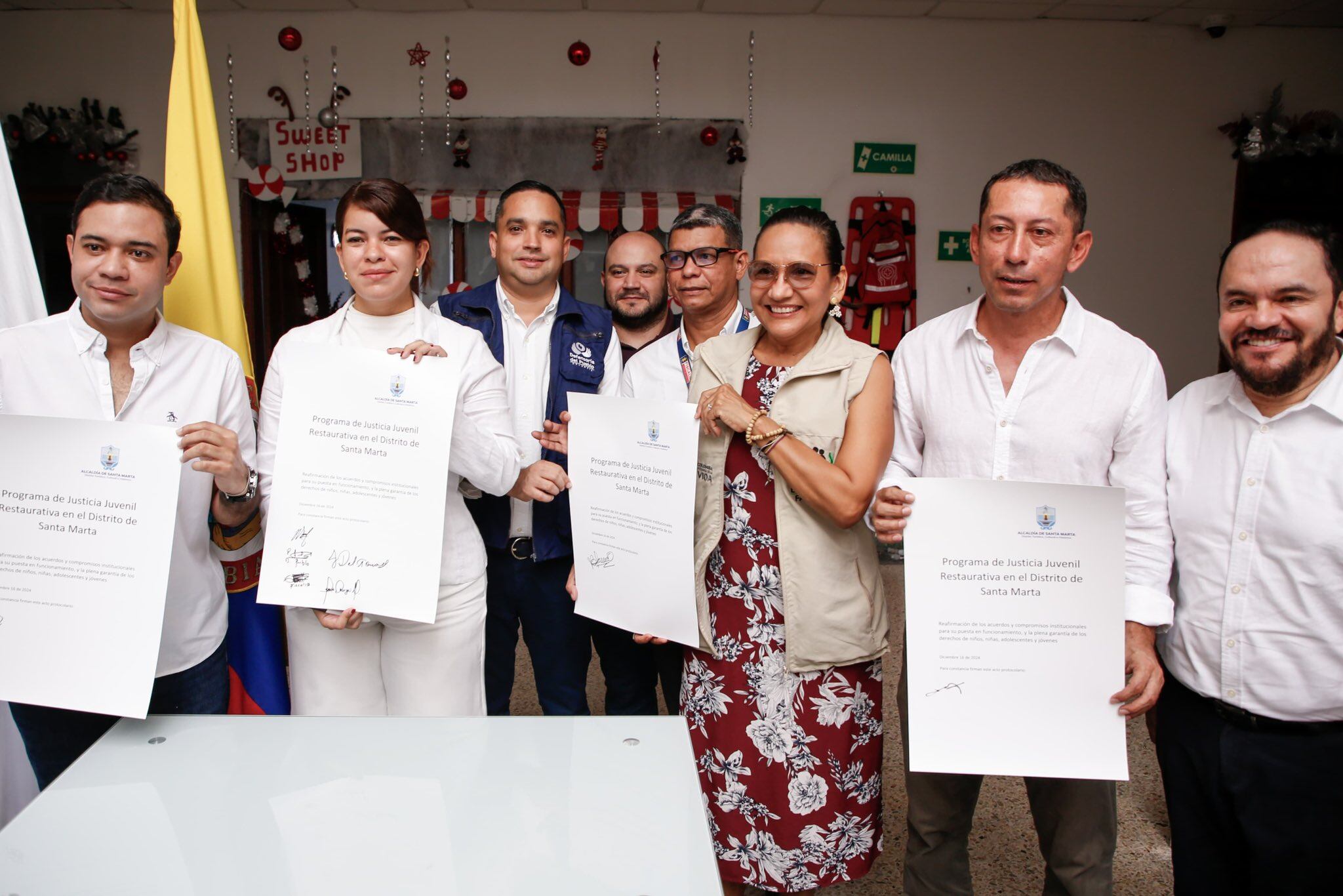 Lanzamiento del programa de Justicia Juvenil Restaurativa "Santa Marta Restaura" . Alcaldía de Santa Marta