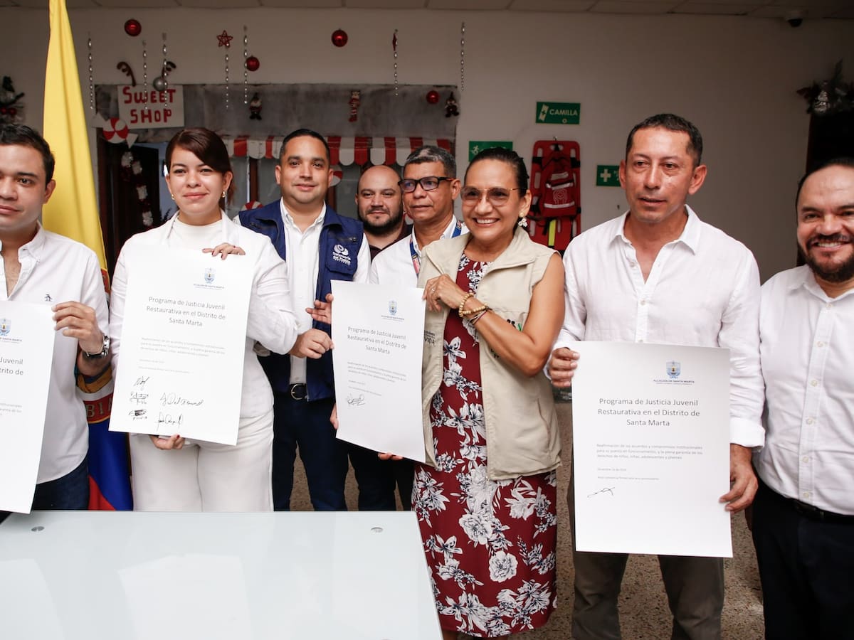Alcaldía avanza en Justicia Juvenil Restaurativa con el programa “Santa Marta Restaura”