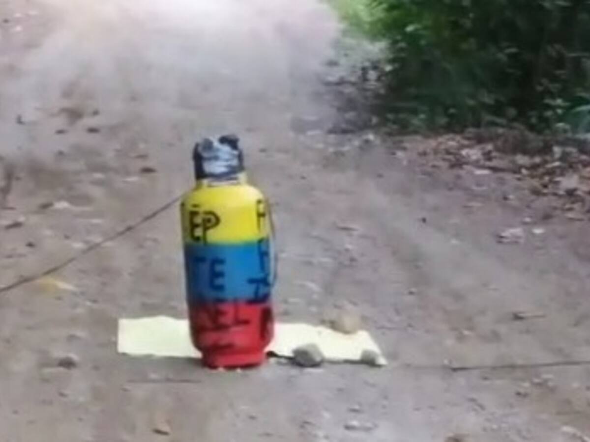 Alarma en el sur del Tolima por cilindro atribuido a disidencias de Iván Mordisco