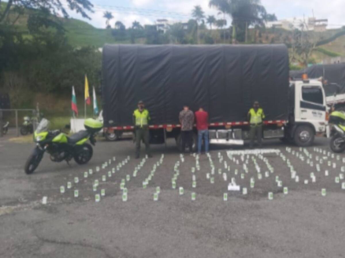 Ketamina avaluada en más de $70 millones fue incautada en vías de Caldas