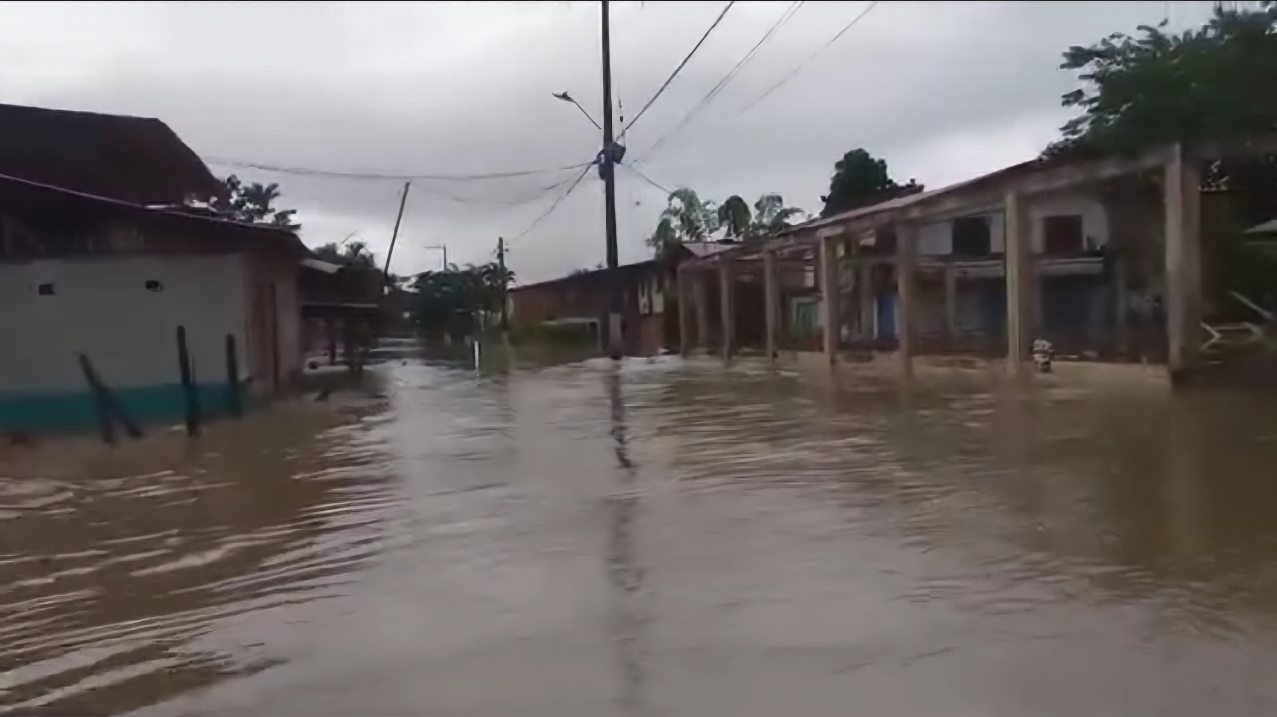 Desbordamiento río Caunapí, vereda La Espriella, tumaco (Nariño) | Foto: Cortesía