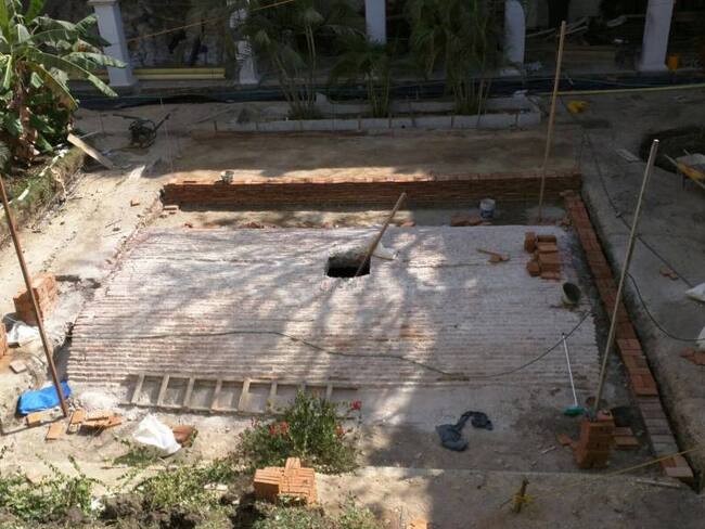 Encuentran aljibe de la época colonial en claustro de la Merced de la Universidad de Cartagena