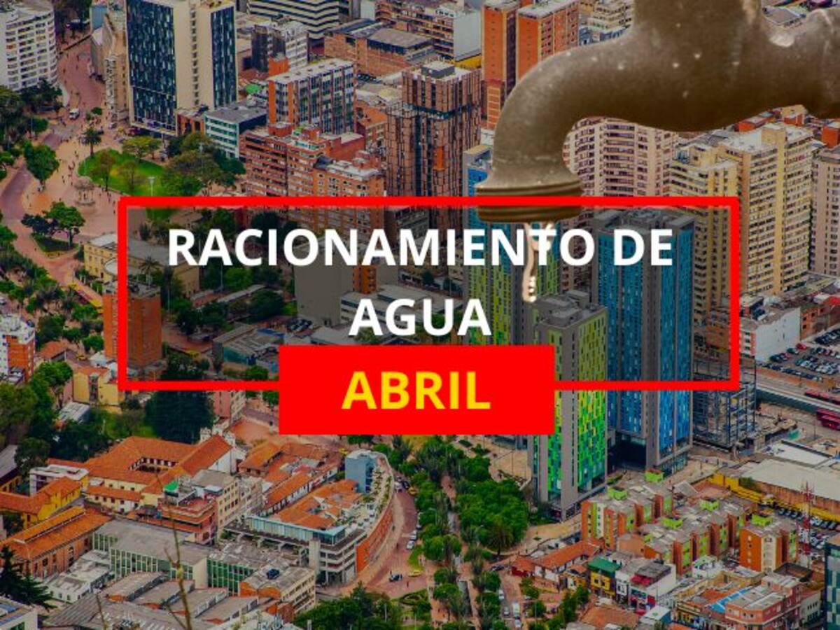 Racionamiento de agua del 1 al 6 de ABRIL en Bogotá: Turnos por barrios, según Acueducto