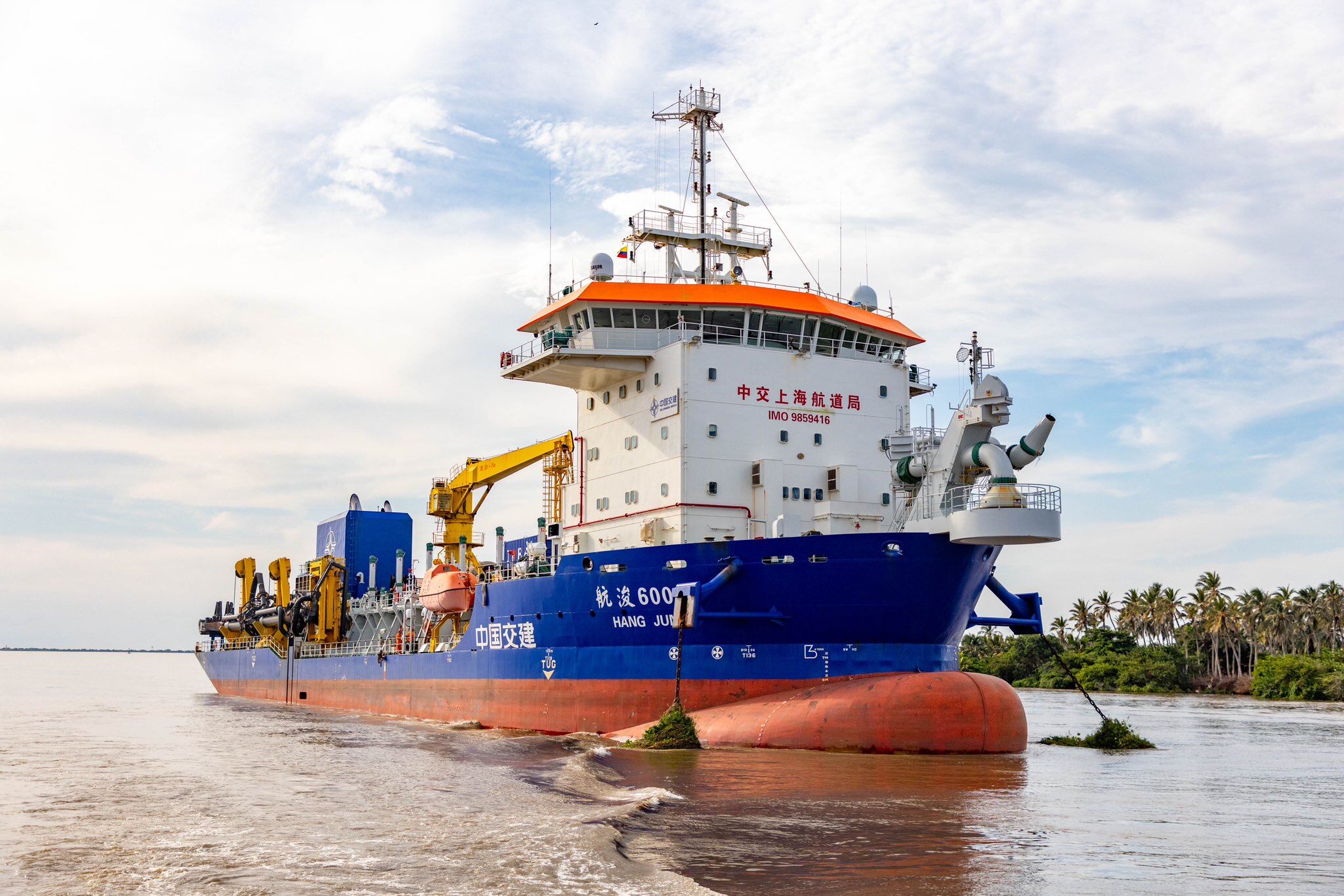 Labores de dragado. Foto: Cormagdalena.