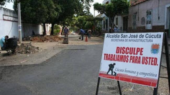 Trabajos de intervención vial.