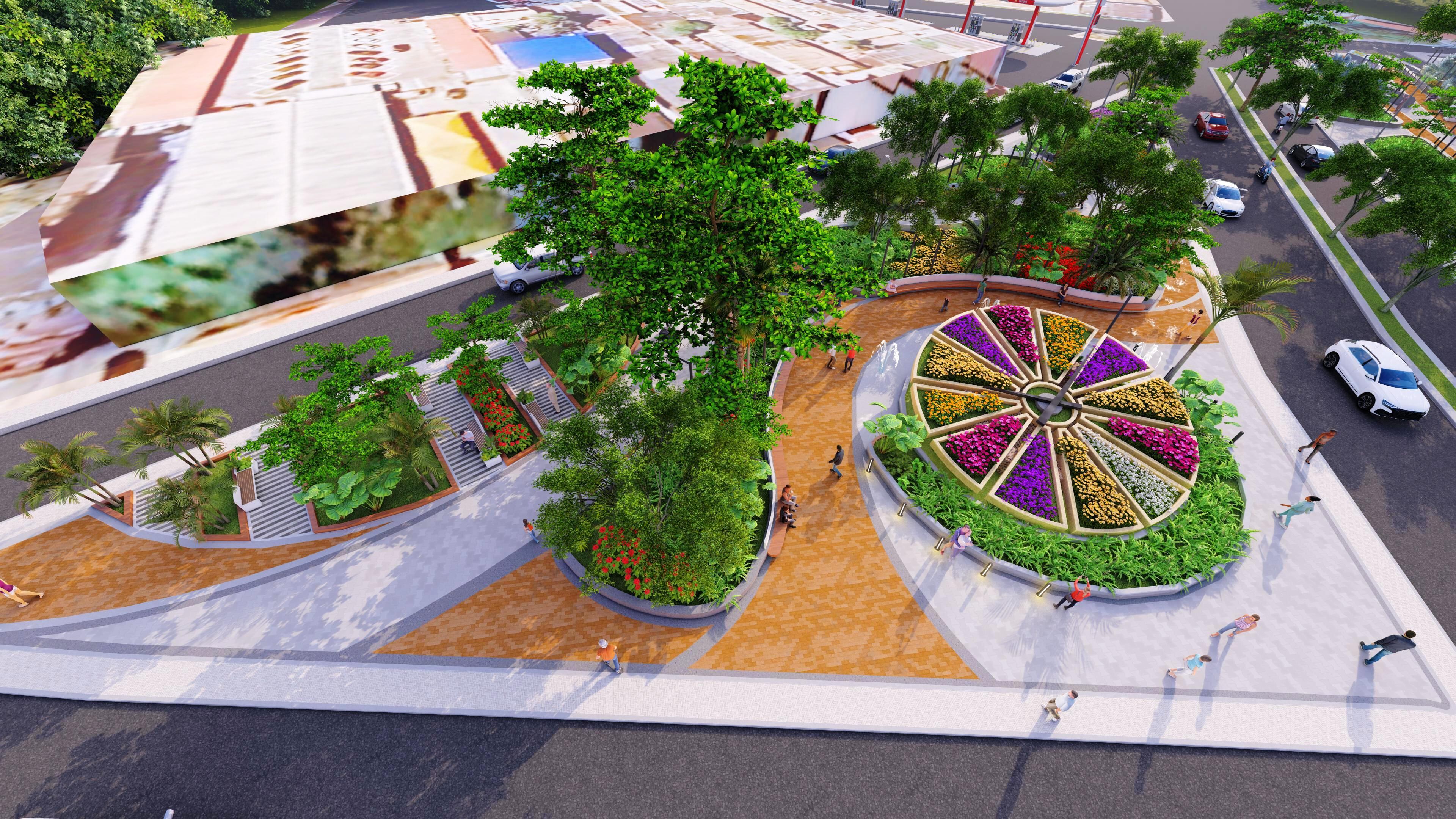 inicia obras en el parque del Reloj Floral, el ancla de un nuevo corredor turístico en Cartagena