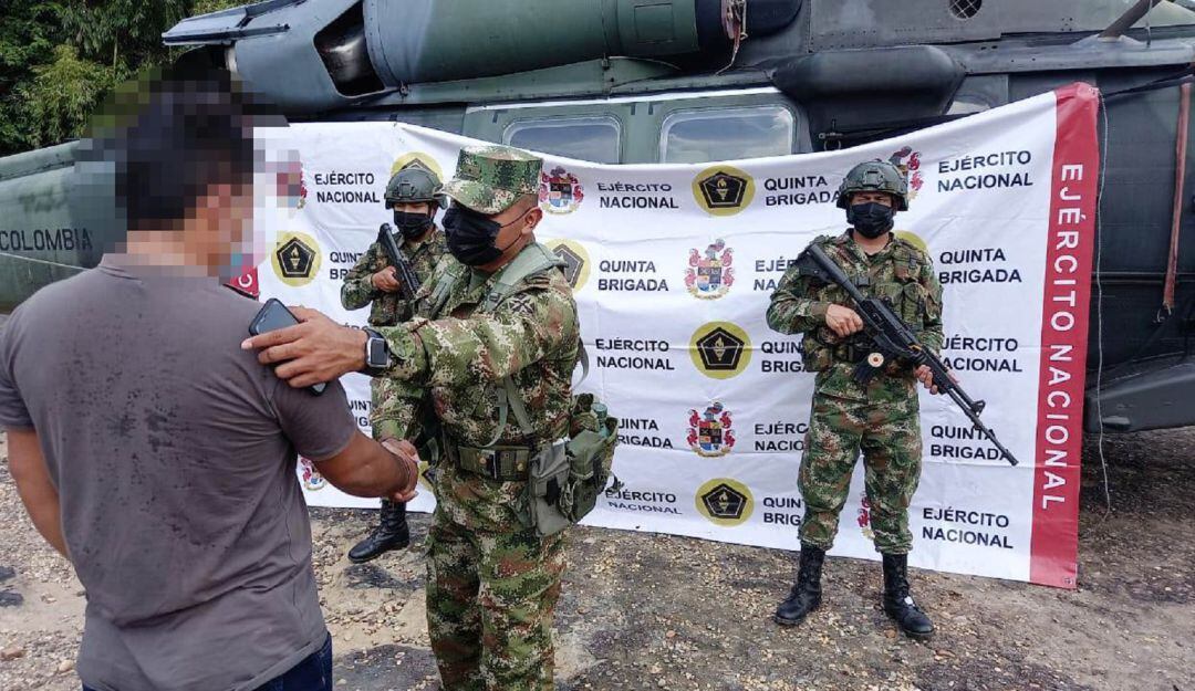 Alias ‘Mañe’ o ‘Patacón’ se presentó voluntariamente ante las autoridades en el municipio de San Pablo