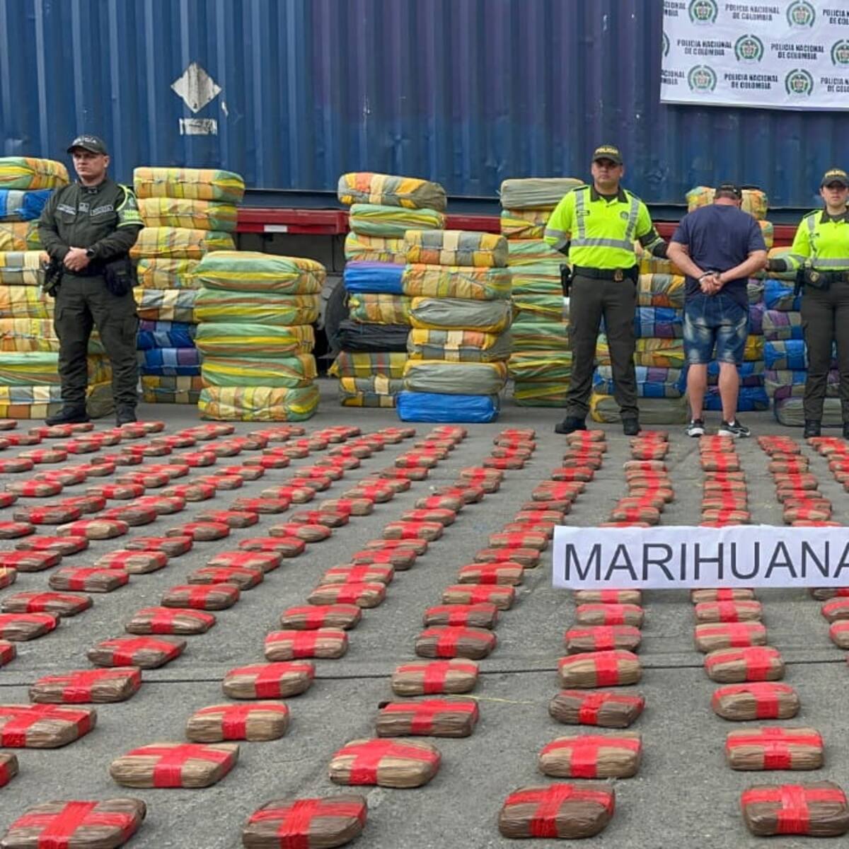 Golpe contra el narcotráfico, 5.200 kilos de marihuana incautada en vías del Quindío