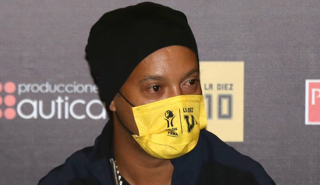 Ronaldinho Gaúcho, en México, en la inclusión al Salón de la fama del Pachuca. 