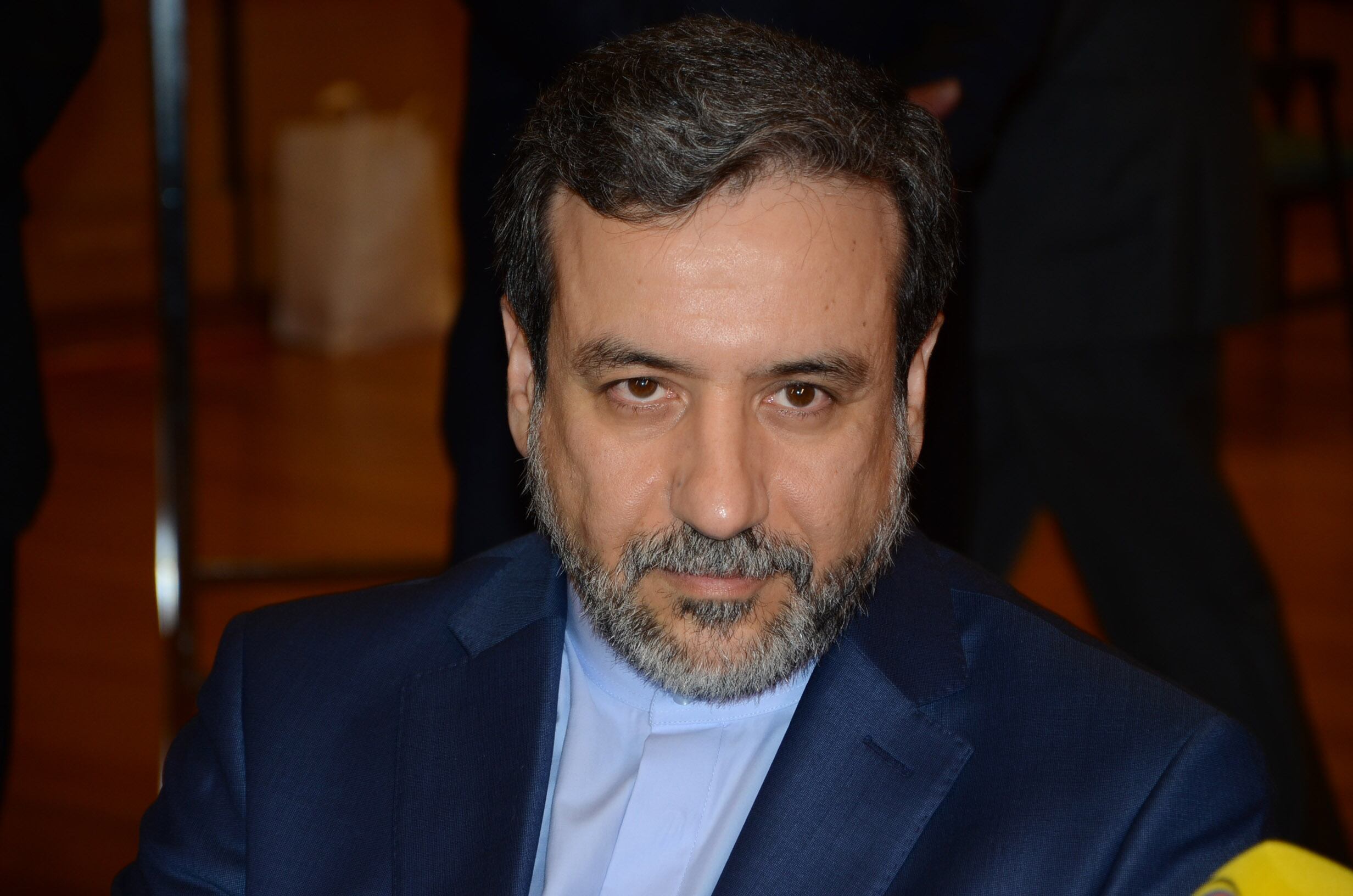 VIENNA, AUSTRIA - MAY 16:  Irans deputy foreign minister Abbas Araqchi speaks to the media following nuclear talks between Iran and the P5+1 countries in the capital Vienna, Austria on May 16, 2014. The fourth round of negotiations between Iran and the P5+1 group of world powers aimed at reaching a permanent settlement to Tehrans controversial nuclear program has ended with no signs of progress. (Photo by Hasan Tosun/Anadolu Agency/Getty Images)