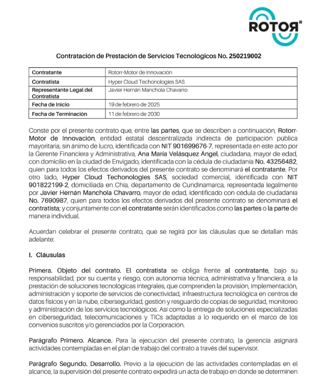 Contrato Hyper Cloud - Rotorr