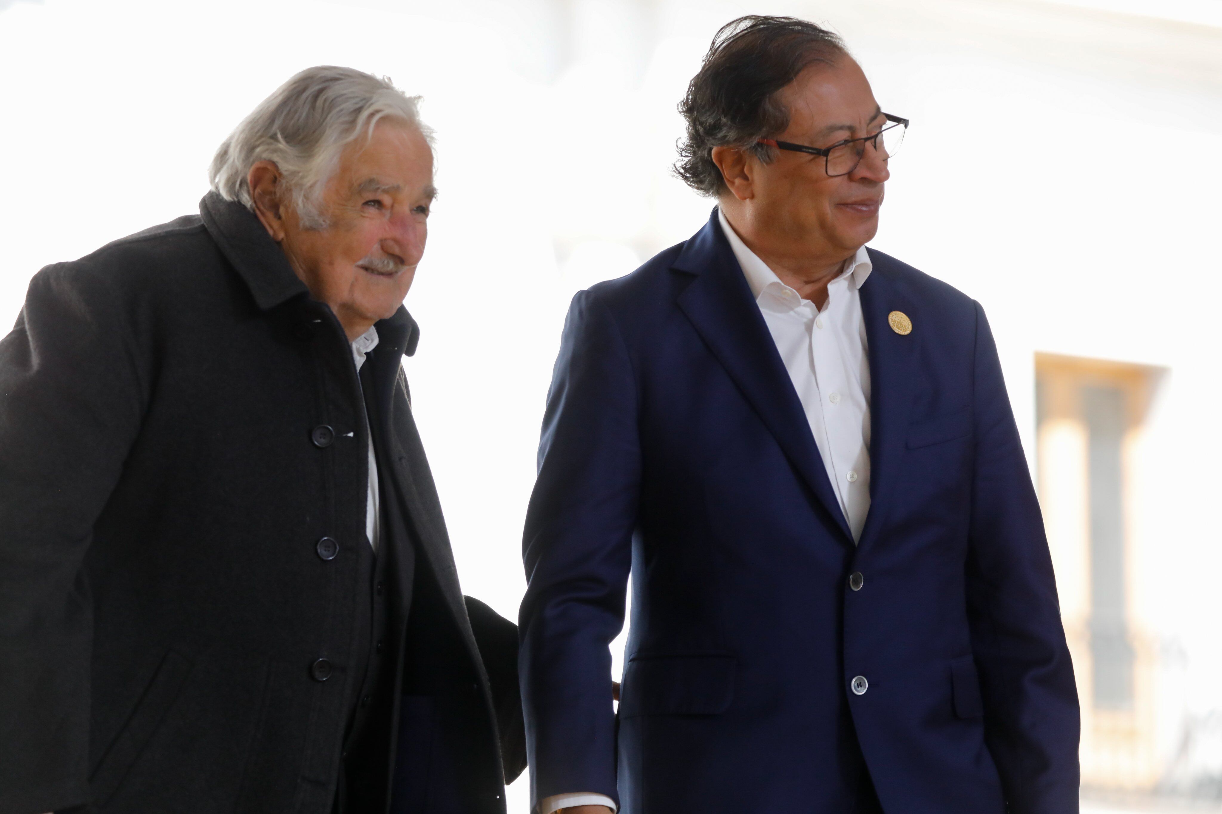 José Mujica y Gustavo Petro. Foto: Presidencia.