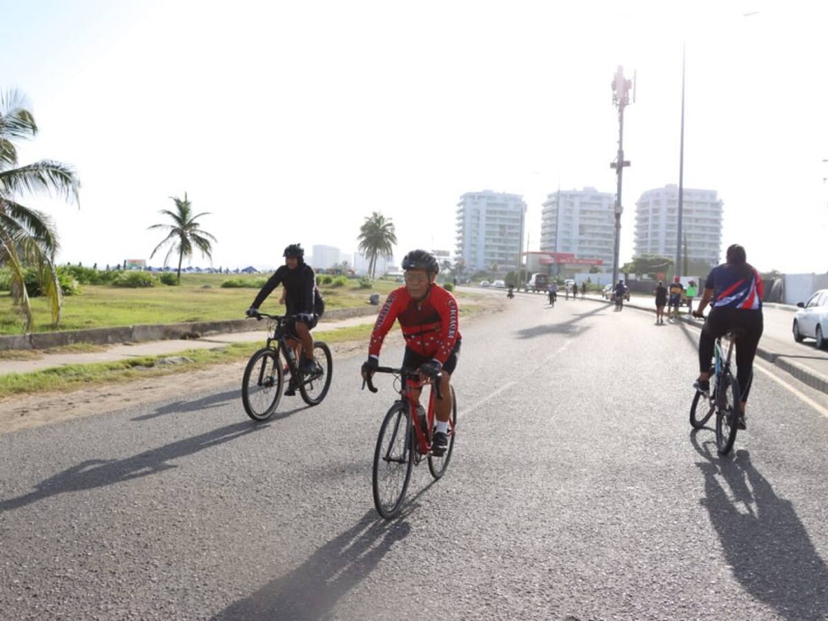 Los abrazos serán los protagonistas de la Ciclovía Dominical de Cartagena