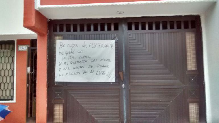 Los usuarios reclaman un mejor servicio de energía en la Región Caribe.