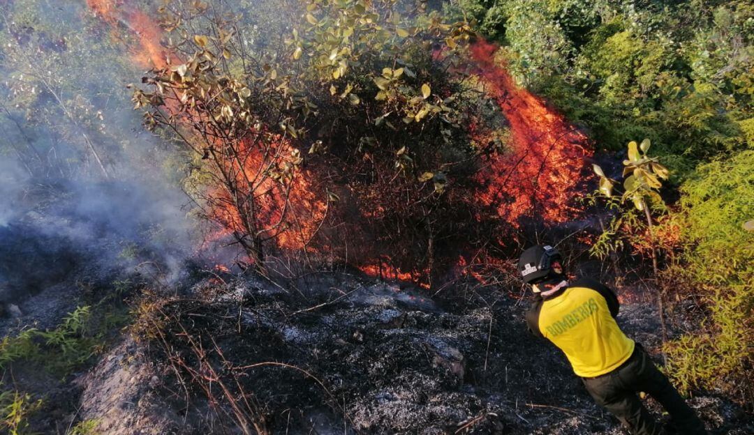 16 municipios del Huila en alerta por incendios forestales.