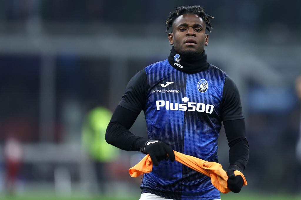 Duván Zapata en entrenamiento con el Atalanta (Photo by Marco Canoniero/LightRocket via Getty Images)