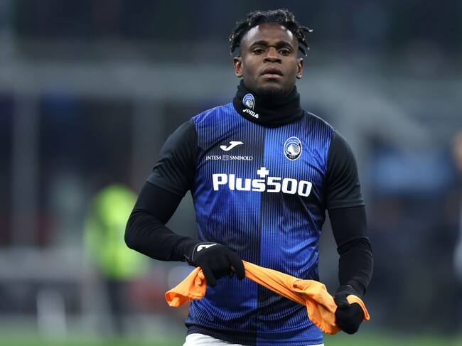 Duván Zapata en entrenamiento con el Atalanta (Photo by Marco Canoniero/LightRocket via Getty Images)