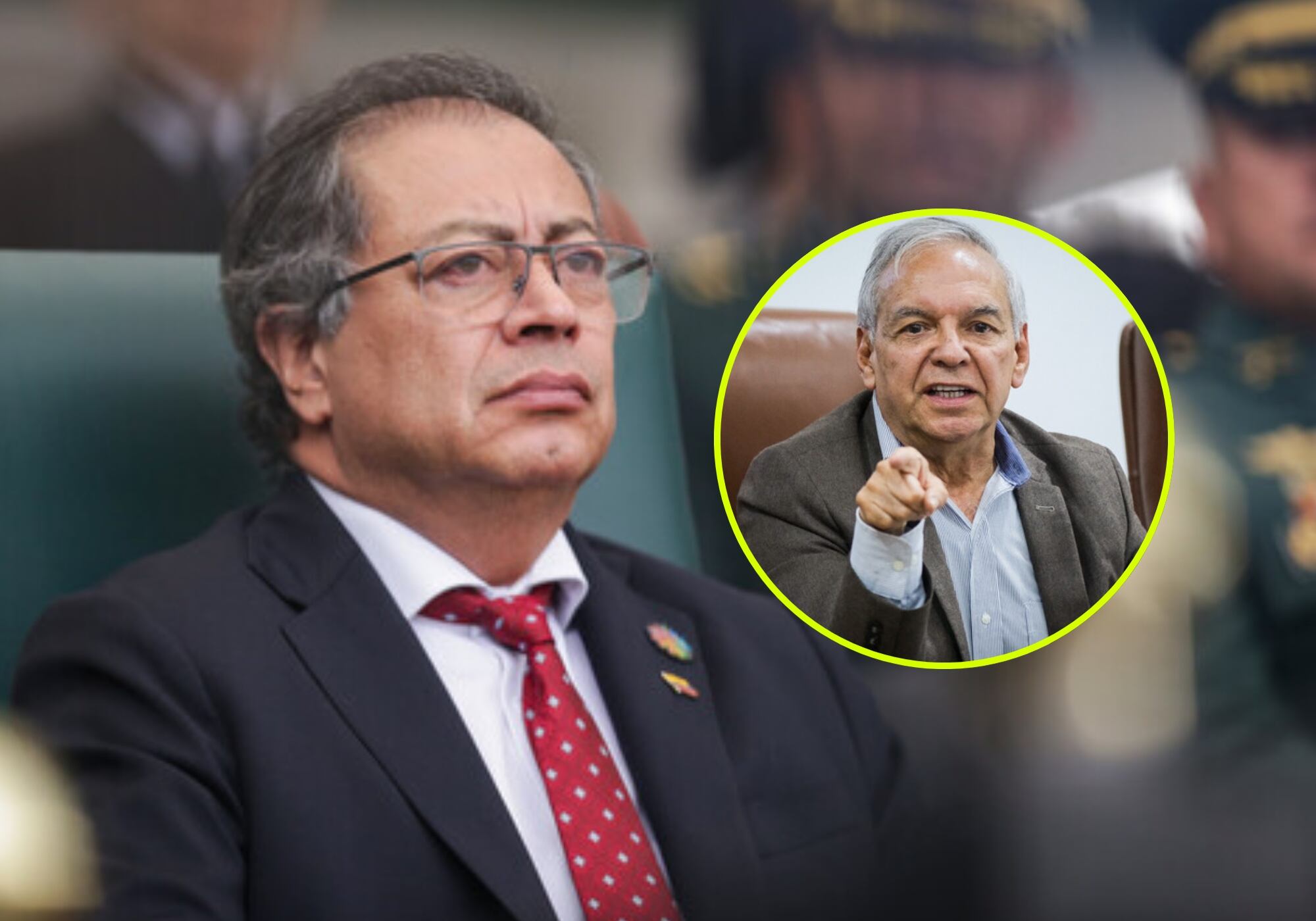 Gustavo Petro y Ricardo Bonilla. Fotos: (Colprensa - Mariano Vimos)