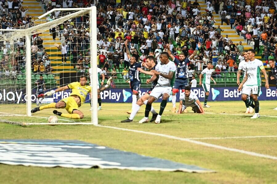 Joaquín Papaleo en el duelo entre Cali y Alianza por Liga / Colprensa