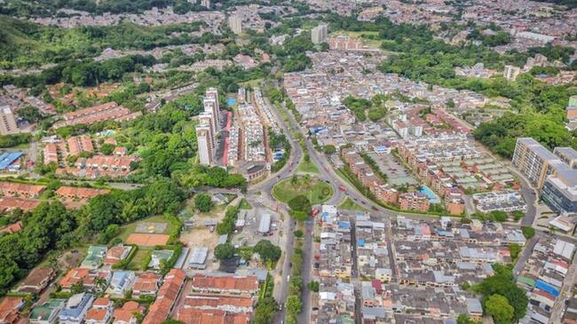 Imagen de aérea de Ibagué