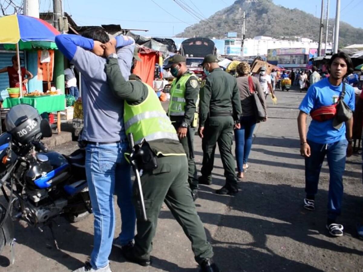 Cuatro capturados en operativos de Policía en Bazurto y sectores aledaños