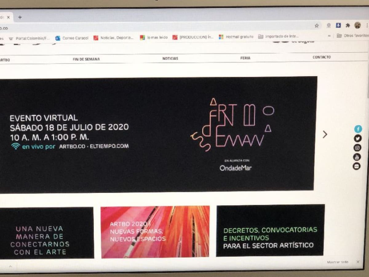 Artbo Fin de Semana en línea y apoyando a los artistas plásticos