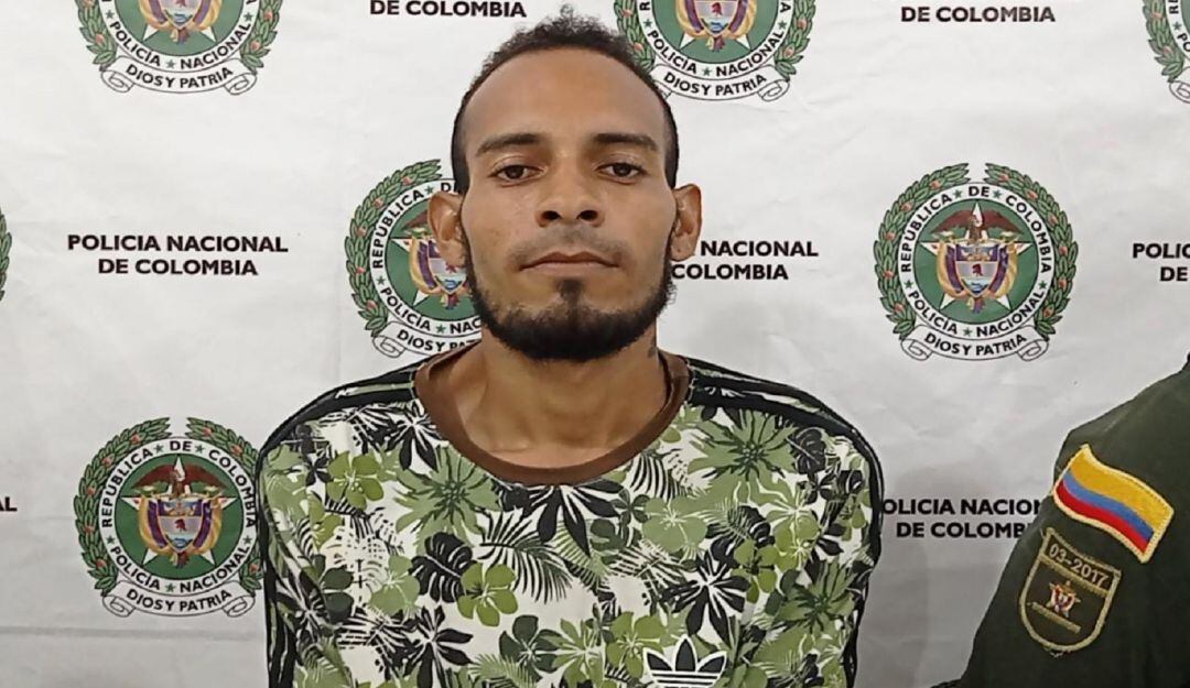 Según la Policía, este sujeto tiene siete antecedentes judiciales por homicidio, porte ilegal de armas de fuego y hurto agravado