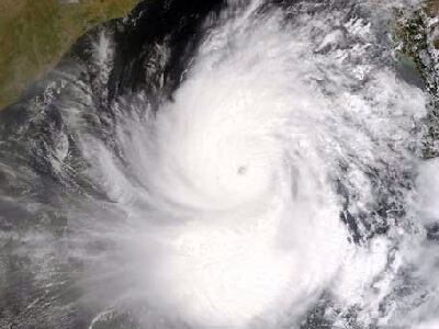 El ciclón Nagis, visto desde el espacio-AP