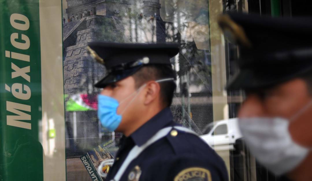 Policía Federal en Ciudad de México.   Foto: Getty