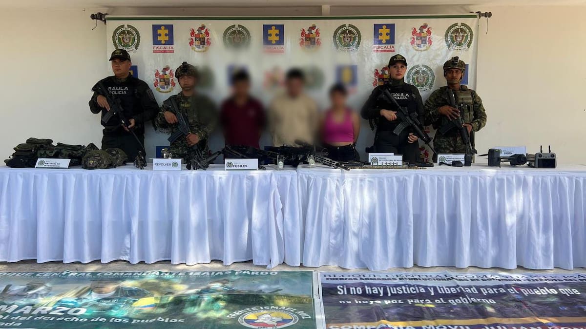 Duro golpe al frente Ismael Ruíz en Aipe capturado su cabecilla y decomisado arsenal de guerra