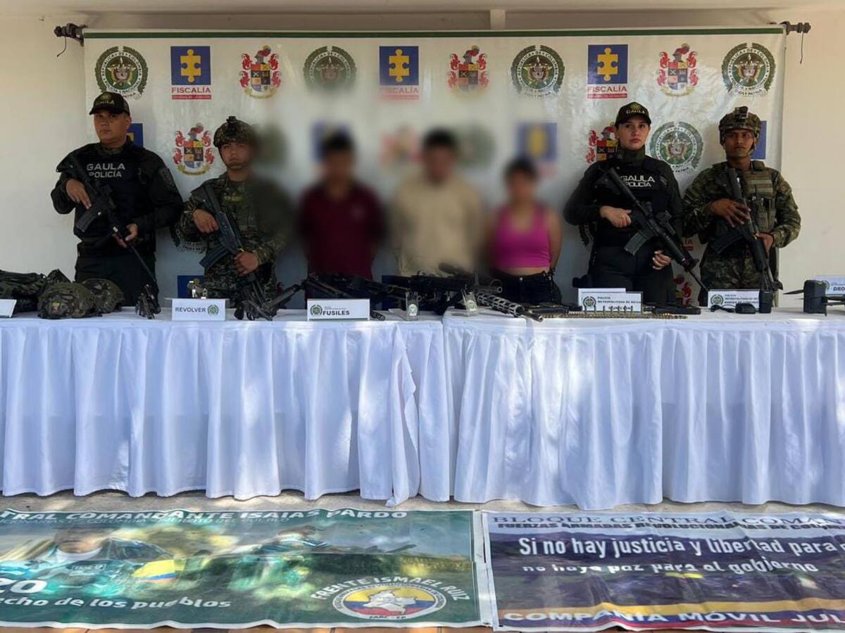 Duro golpe al frente Ismael Ruíz en Aipe capturado su cabecilla y decomisado arsenal de guerra