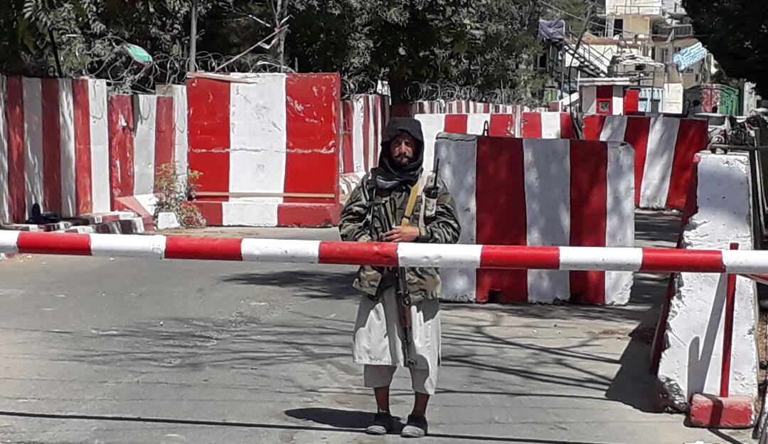 Combatiente talibán en Ghazni