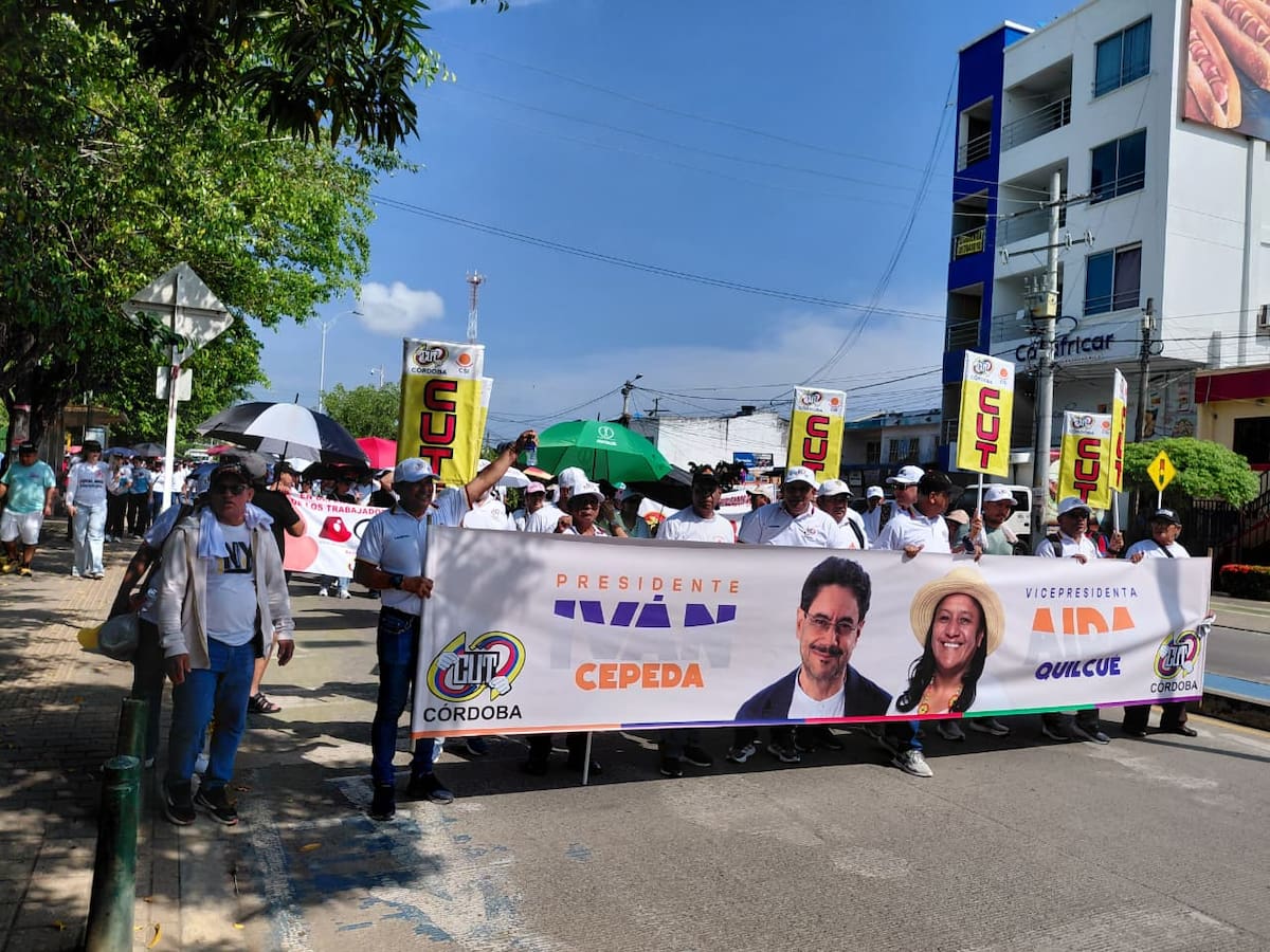 Más de 1.000 personas se movilizaron este 1 de mayo en Montería