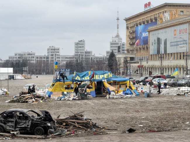 Refugio en Járkov, Ucrania / Photo by SERGEY BOBOK/AFP via Getty Images