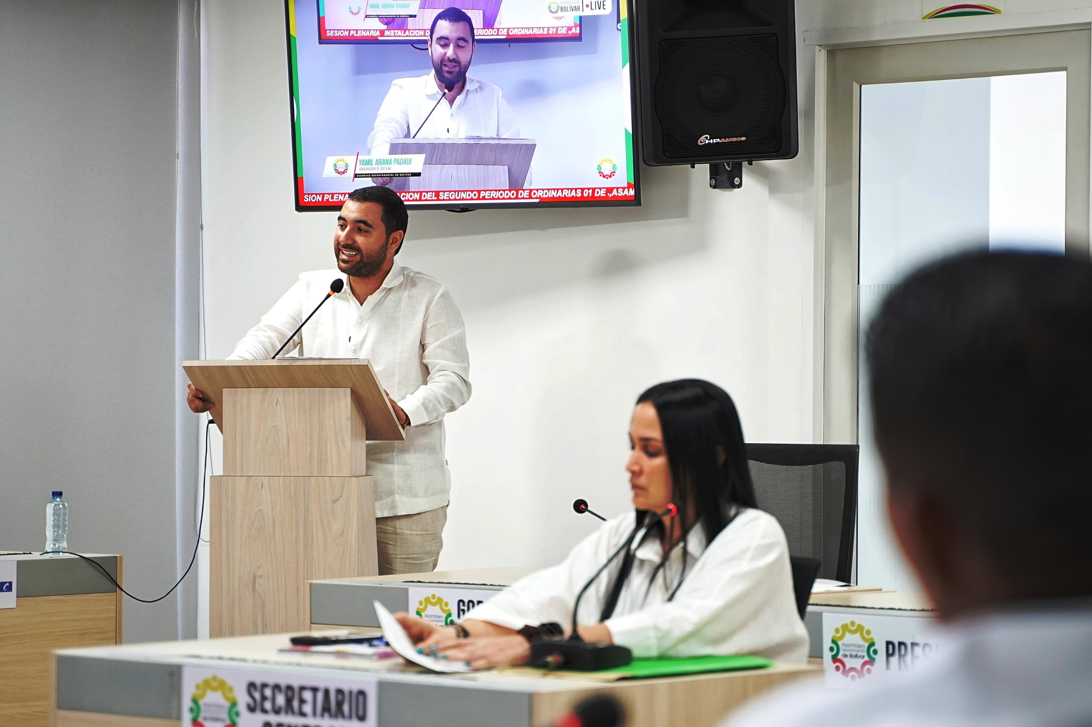 Gobernador Yamil Arana instaló segundo periodo de sesiones en la Asamblea