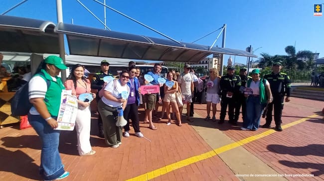 Momentos en que la Fiscalía realizaba actividades preventivas con otras entidades. // Fiscalía