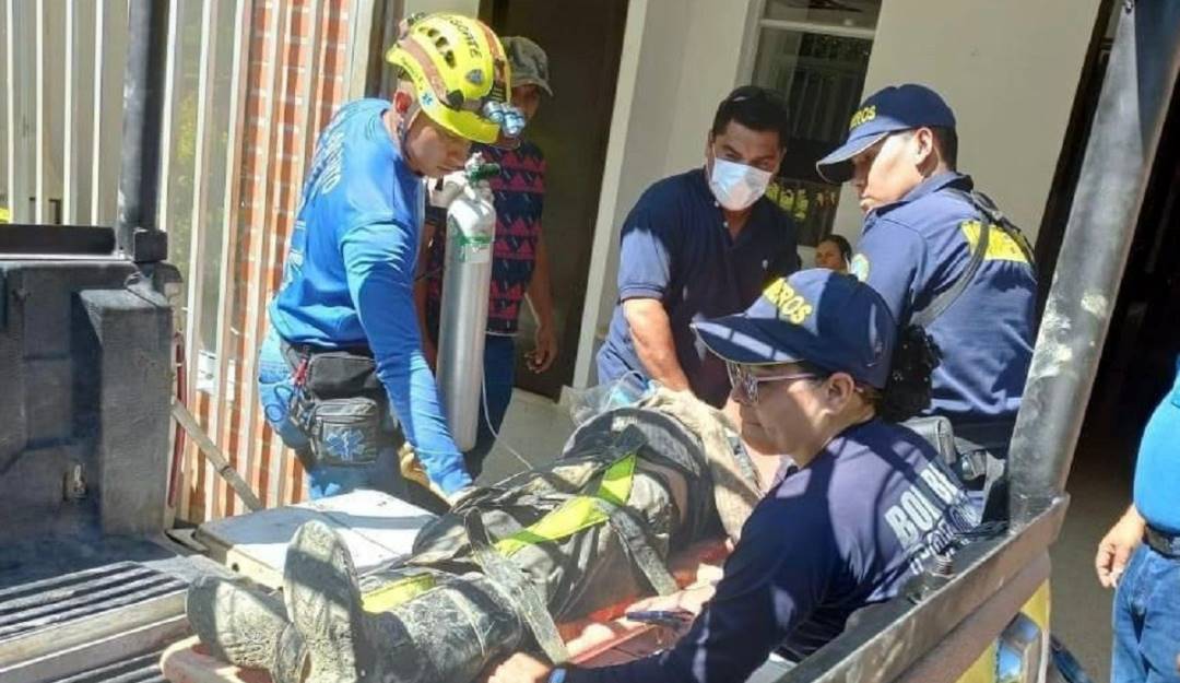 Nuevo accidente minero en Marmato, Caldas. Crédito: Bomberos de Marmato.