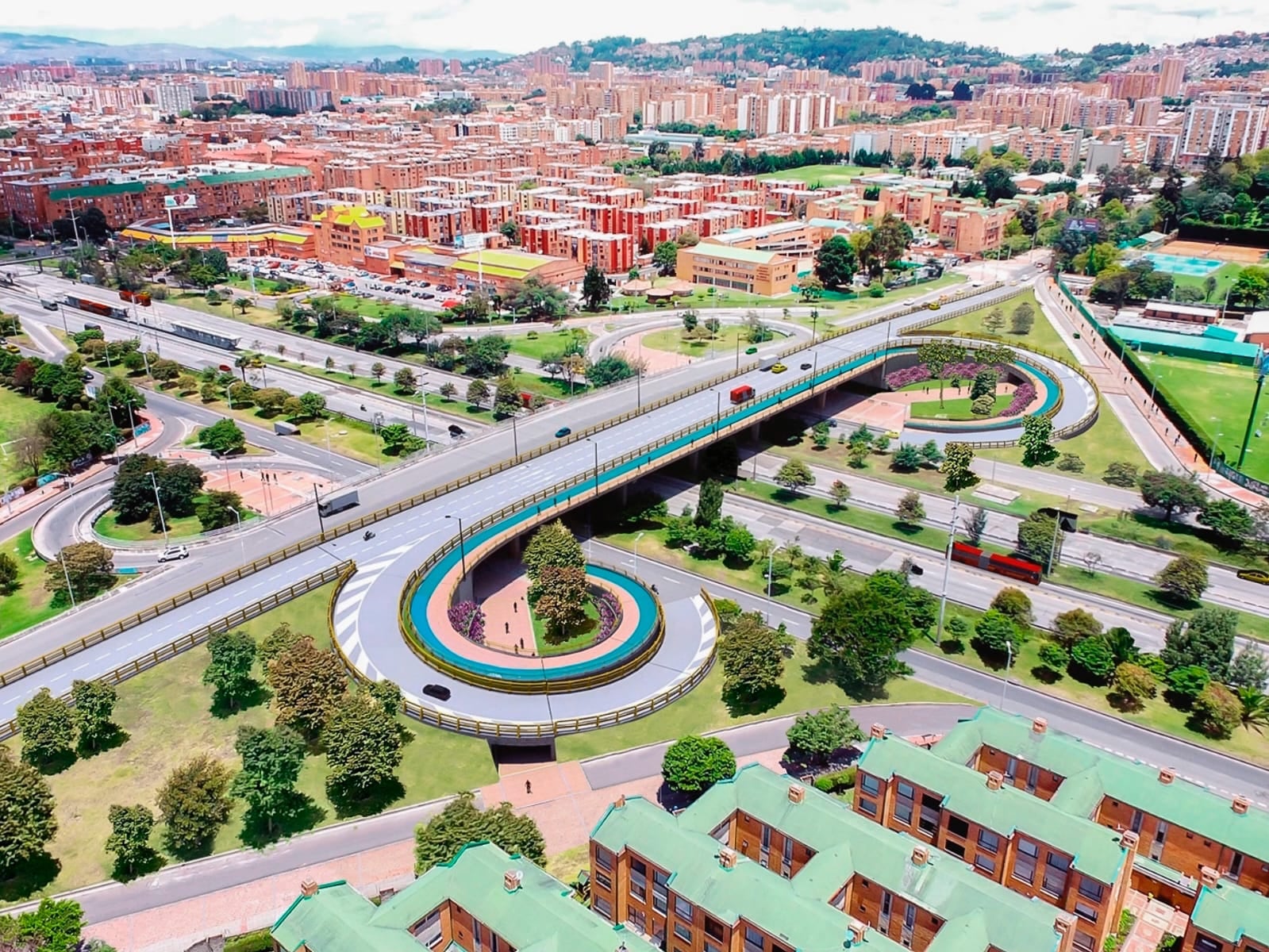 Así quedaría el puente vehicular de la calle 153 con Autopista Norte.