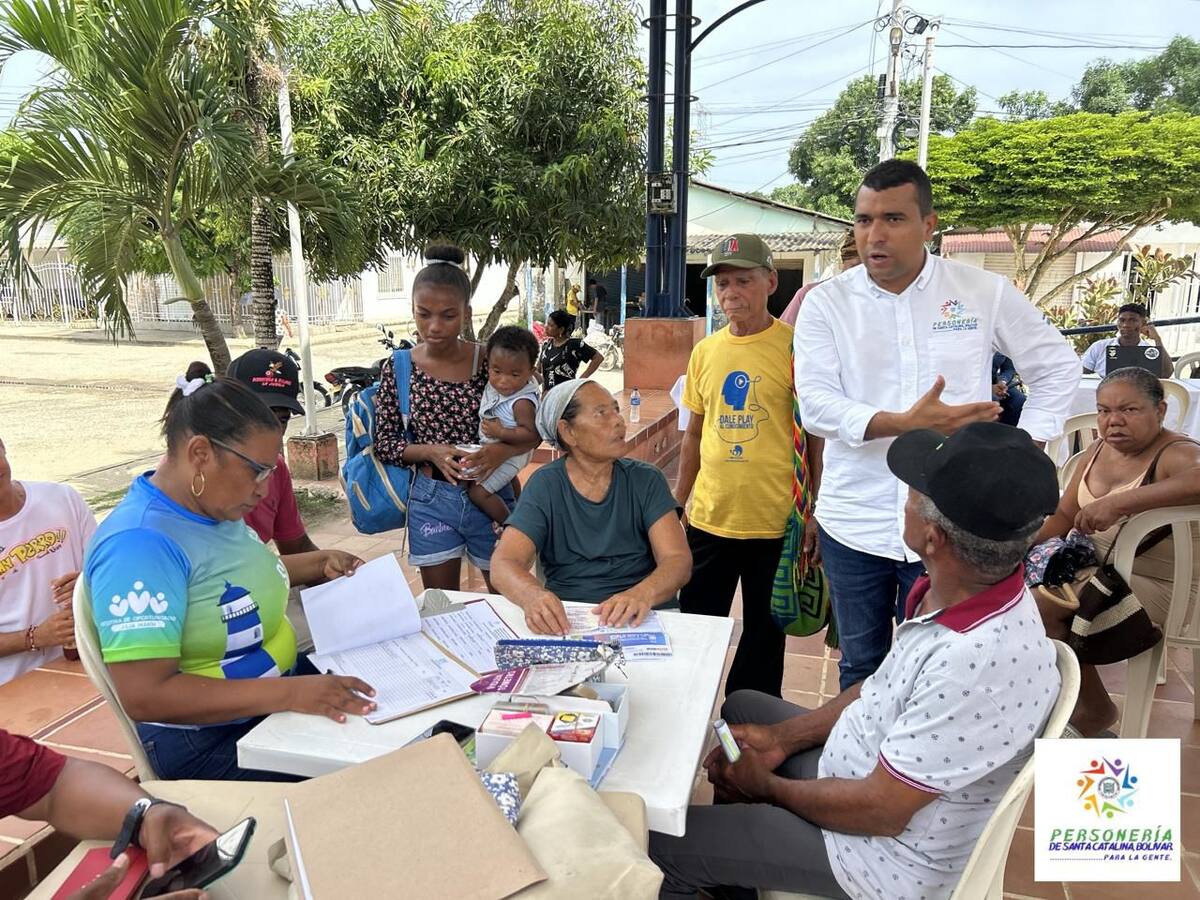 Jornada de Atención de Servicios Públicos en Santa Catalina, Bolívar