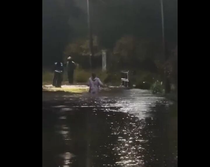 Inundaciones en La Unión - Foto tomada de un video cortesía