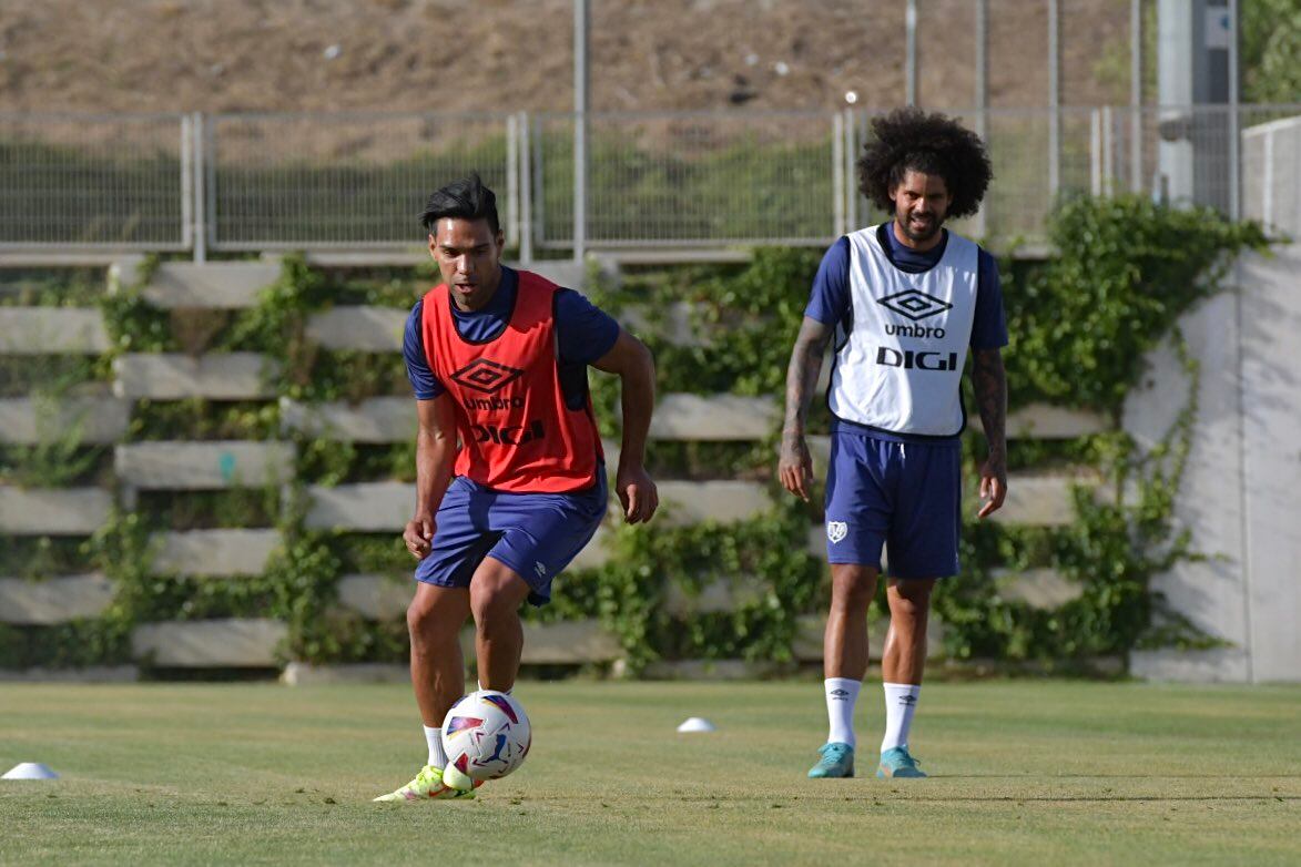 Falcao García en el inicio de la pretemporada con el Rayo Vallecano / Twitter: @RayoVallecano.