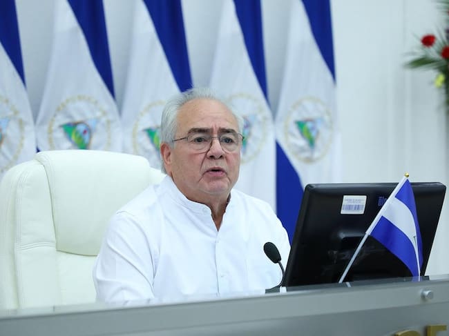 Gustavo Porras, jefe del Congreso de Nicaragua, explicó los pasos que están tomando para cumplir la orden del presidente Daniel Ortega.
(Foto: Cortesía Asamblea Nacional de Nicaragua)