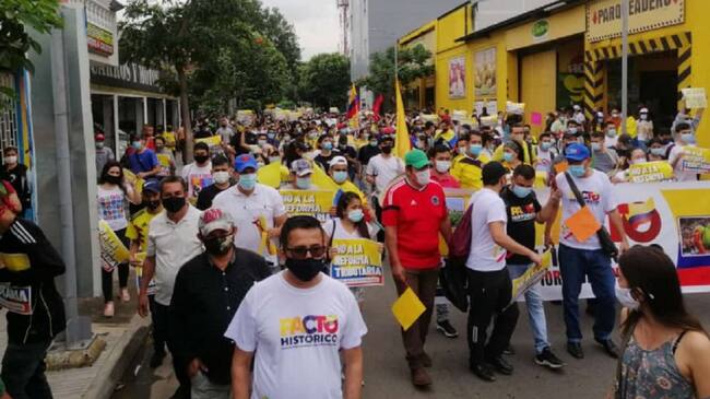 Protesta por la reforma tributaria