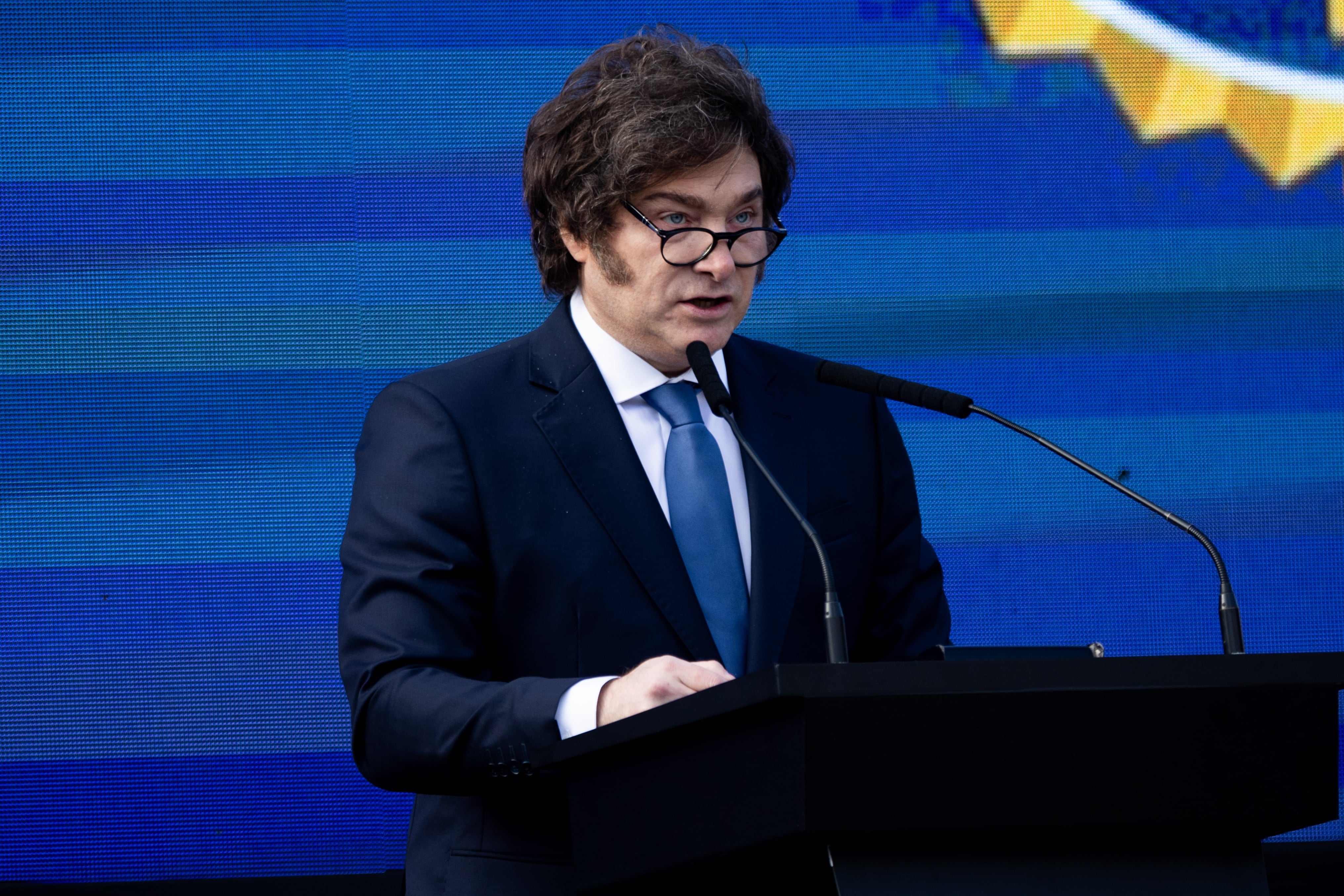 El presidente de Argentina, Javier Milei. FOTO: Tomas Cuesta/Getty Images