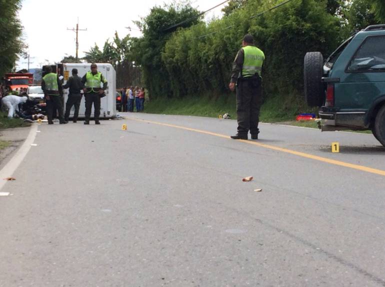 Accidente en el oriente de Antioquia.