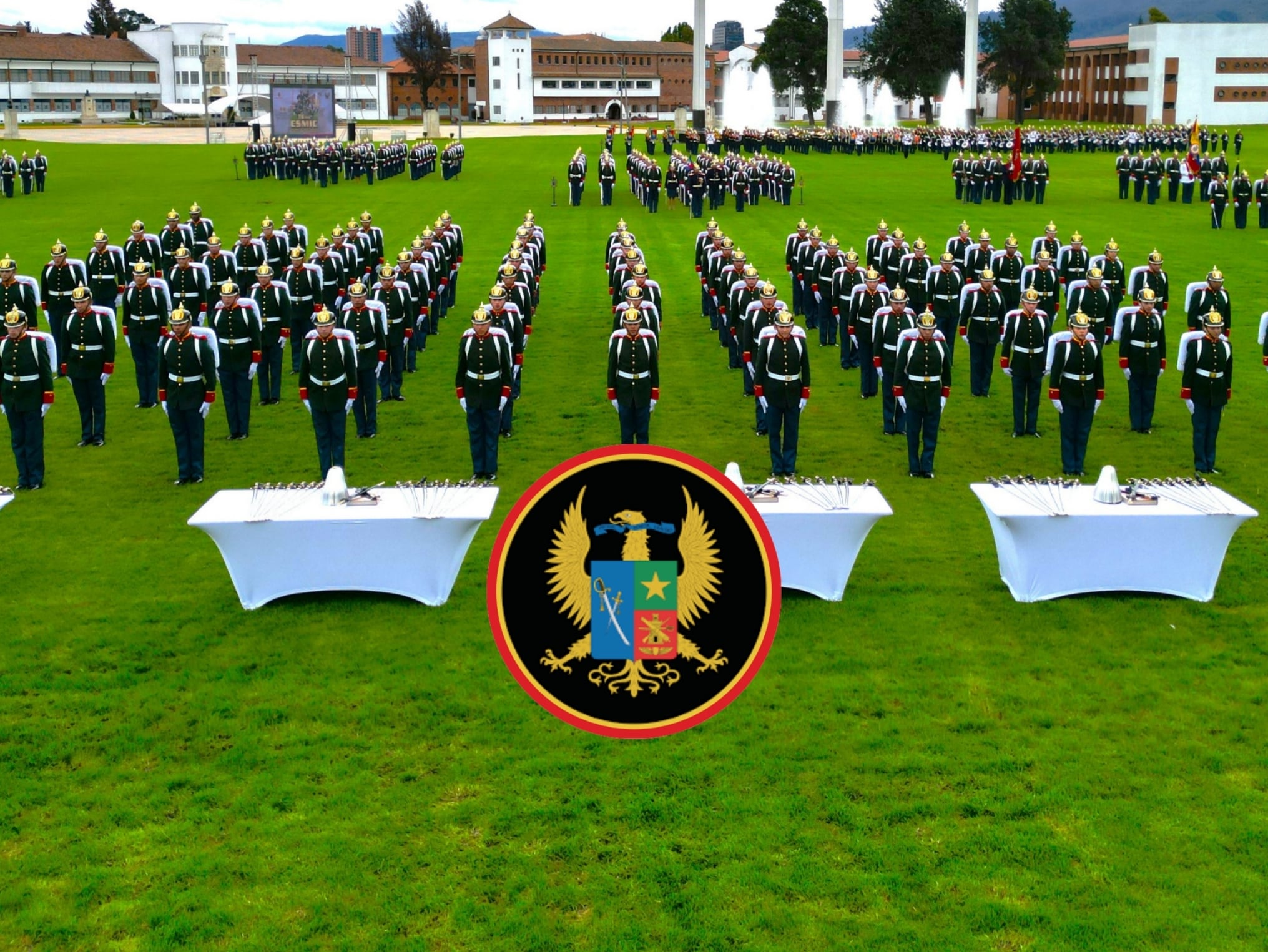 Integrantes de la Escuela Militar de Cadetes General José María Córdova (ESMIC), donde se forman colombianos para iniciar su carrera como futuro oficial del ejército (Crédito: ESMIC)