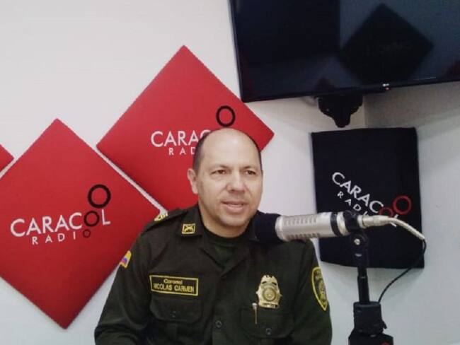 Coronel Nicolás Carmen Aristizabal, comandante de la Policía Metropolitana de Ibagué