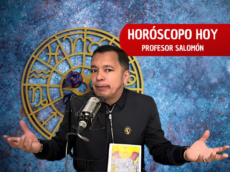 Horóscopo de HOY, profesor Salomón.  Imagen de fondo de Canva